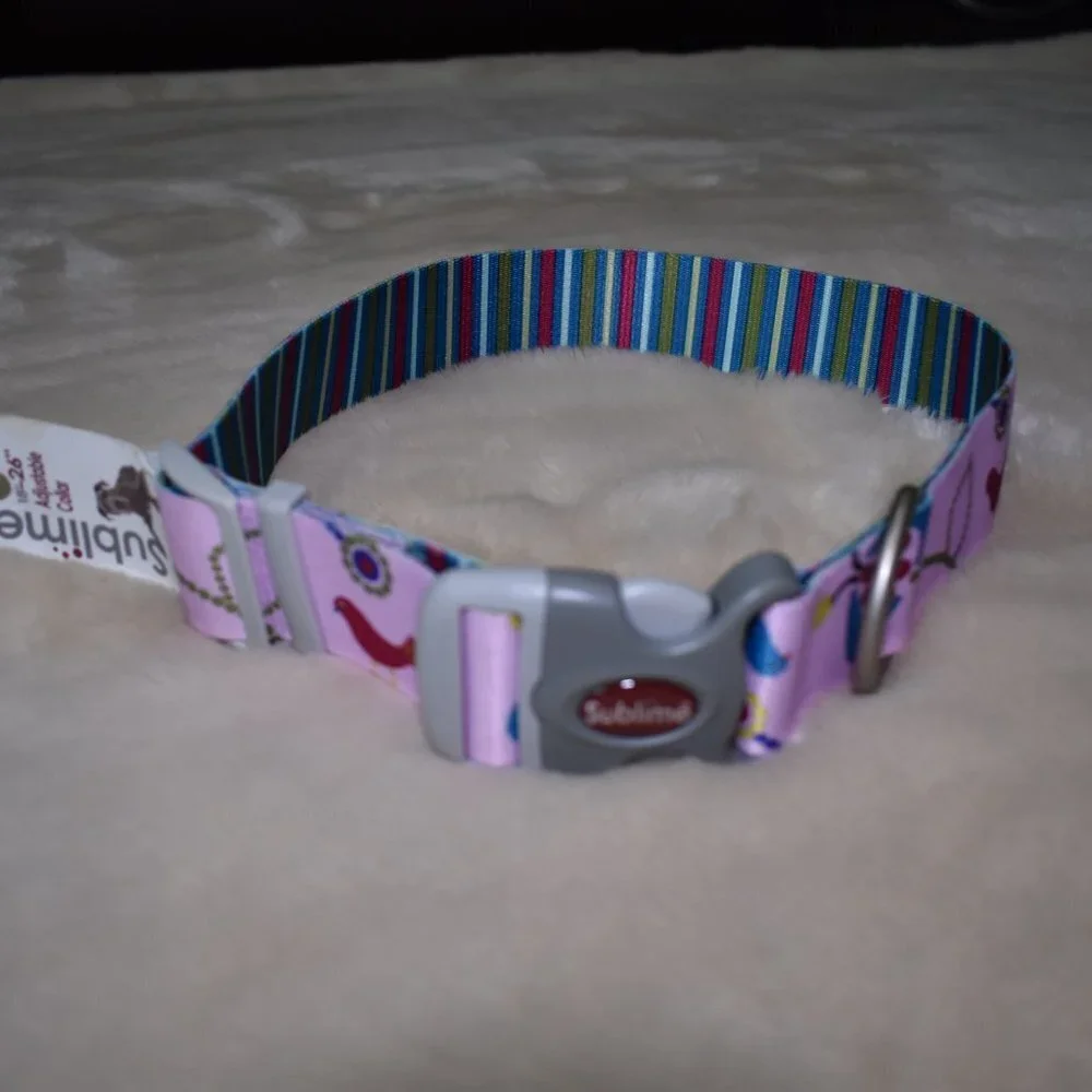 Sublime Pink Dog Collar- 18